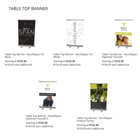 Table Top Banner