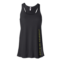 Women's Optimize Yourself Black Tank