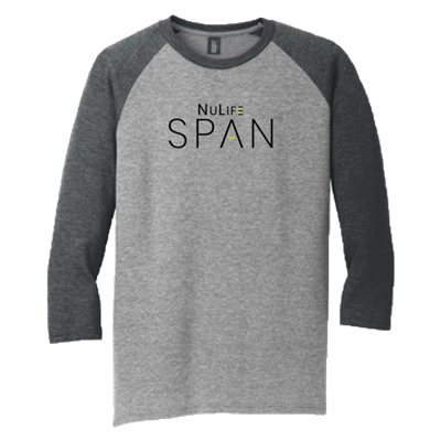 NuLifeSpan 3/4 Sleeve Baseball Tee