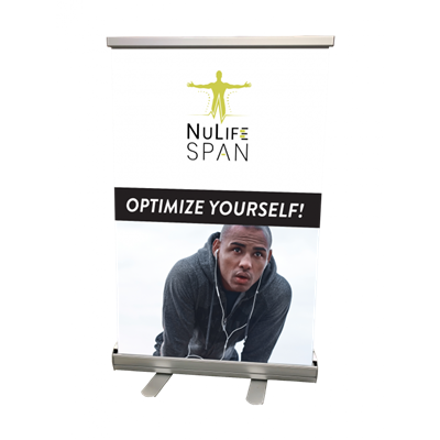 Table Top Banner - NuLifeSpan Optimize Yourself 2