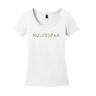 Women's NuLifeSpan White Glitter Scoop