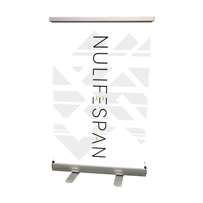 Table Top Banner - NuLifeSpan On White