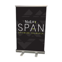 Table Top Banner - NuLifeSpan On Black